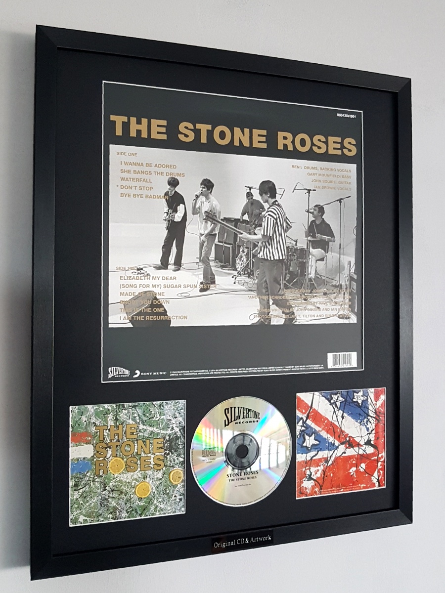 The Stone Roses Luxury Framed Album BACK COVER & CD - Icon Republic