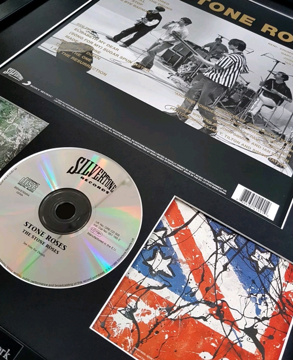 The Stone Roses Luxury Framed Album BACK COVER & CD - Icon Republic