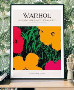 Andy Warhol Flowers Luxury Framed Photo Print
