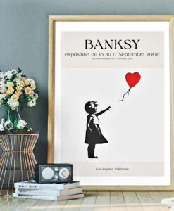 Banksy Girl With Balloon Luxury Framed Photo Print