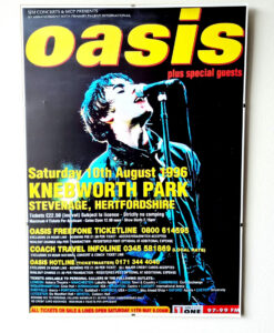 Oasis Knebworth Clip Framed A3 Poster Print